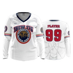 3896 WOMENS V NECK LONGSLEEVE IBEW-176-1