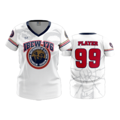 3896 WOMENS V NECK IBEW-176-1