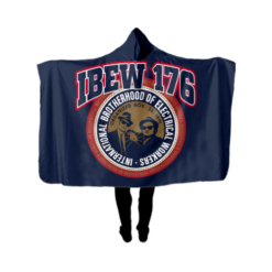 3896 UNISEX FAN WRAP HOODY IBEW-176-1