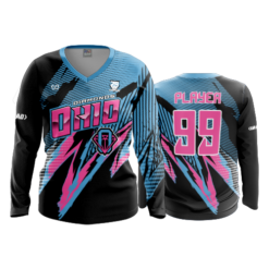 4822 WOMENS V NECK LONGSLEEVE OHIO-DIAMONDS-DEPRIEST-1
