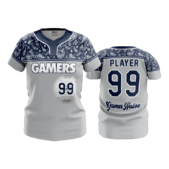 3379 WOMENS NO BUTTON SCOOP NECK GAMERS-1