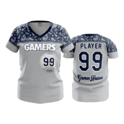 3379 WOMENS V NECK GAMERS-1