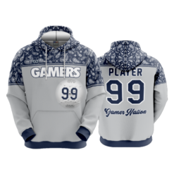 3379 UNISEX FLEECE HOODY GAMERS-1