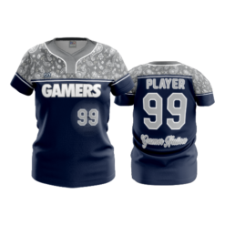 3379 WOMENS NO BUTTON SCOOP NECK GAMERS-2