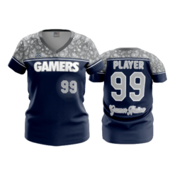 3379 WOMENS V NECK GAMERS-2