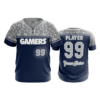 3379 MENS 2 BUTTON SCOOP NECK GAMERS-2