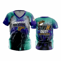 1727 WOMENS V NECK STRIKE-OUT-2025