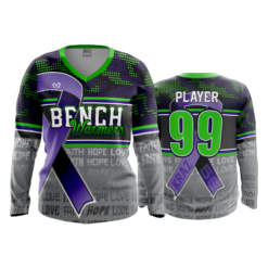 4834 WOMENS V NECK LONGSLEEVE BENCHWARMERS-1