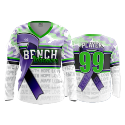 4834 WOMENS V NECK LONGSLEEVE BENCHWARMERS-2