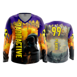 4830 WOMENS V NECK LONGSLEEVE RADIOACTIVE-1
