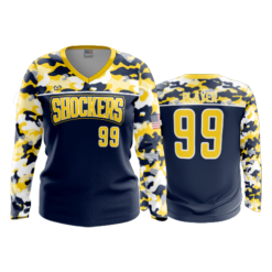 4828 WOMENS V NECK LONGSLEEVE SHOCKERS-2