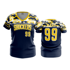 4828 WOMENS V NECK SHOCKERS-2