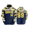 4828 UNISEX FLEECE HOODY SHOCKERS-2