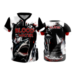 4823 WOMENS 2 BUTTON SCOOP NECK BLOOD-IN-THE-WATER