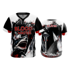 4823 MENS 2 BUTTON SCOOP NECK BLOOD-IN-THE-WATER