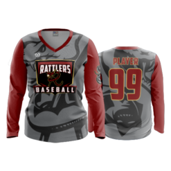4827 WOMENS V NECK LONGSLEEVE RATTLERS-1