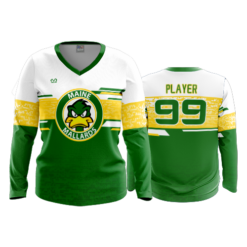 4832 WOMENS V NECK LONGSLEEVE MAINE-MALLARDS-1