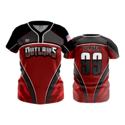 4824 WOMENS 2 BUTTON SCOOP NECK OUTLAWS-1