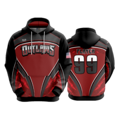 4824 UNISEX FLEECE HOODY OUTLAWS-1