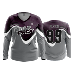 4837 WOMENS V NECK LONGSLEEVE WOLFPACK-2