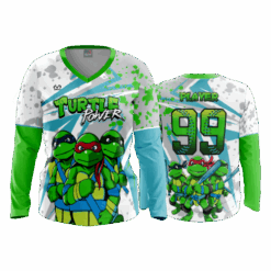 4841 WOMENS V NECK LONGSLEEVE TURTLE-POWER-1