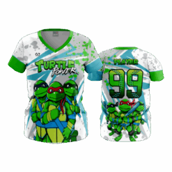 4841 WOMENS V NECK TURTLE-POWER-1
