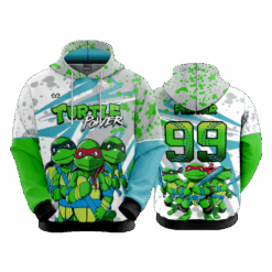4841 UNISEX FLEECE HOODY TURTLE-POWER-1