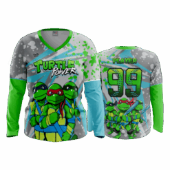 4841 WOMENS V NECK LONGSLEEVE TURTLE-POWER-2