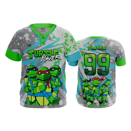 4841 MENS 2-BUTTON SCOOP NECK LYCRA MESH TURTLE-POWER-2