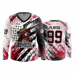 4850 WOMENS V NECK LONGSLEEVE DOGHOUSE-1