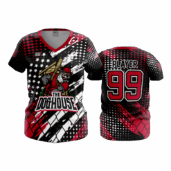 4851 WOMENS V NECK DOGHOUSE-2