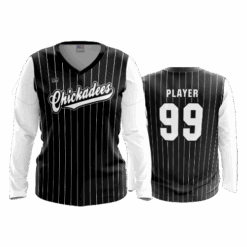4853 WOMENS V NECK LONGSLEEVE CHICKADEES-2