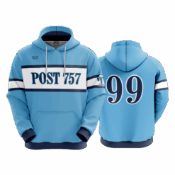 4848 UNISEX FLEECE HOODY POST-757-2