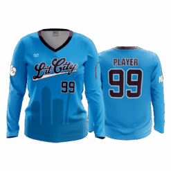4847 WOMENS V NECK LONGSLEEVE STAY-LIT-1