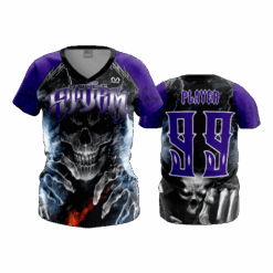 1457 WOMENS V NECK QUIET-STORM-ADDS