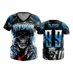 1457 WOMENS V NECK QUIET-STORM-ADDS