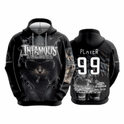 1727 UNISEX FLEECE HOODY KG-SOFTBALL-INFAMOUS-1