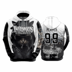 1727 UNISEX FLEECE HOODY KG-SOFTBALL-INFAMOUS-2