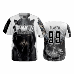 1727 MENS FULL BUTTON DOWN KG-SOFTBALL-INFAMOUS-2