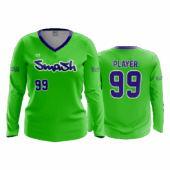 4861 WOMENS V NECK LONGSLEEVE SMASH-SHACK-1