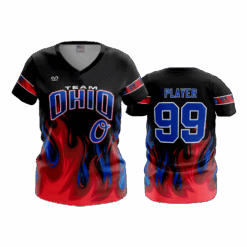 4857 WOMENS V NECK TEAM-OHIO-8U-1