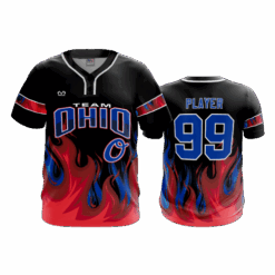 4857 MENS 2-BUTTON SCOOP NECK LYCRA MESH TEAM-OHIO-8U-1