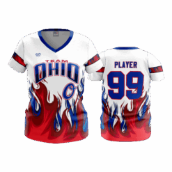 4857 WOMENS V NECK TEAM-OHIO-8U-2