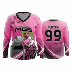 4860 WOMENS V NECK LONGSLEEVE PUGET-SOUND-PIGS-2