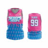 4855 UNISEX 1 PLY BASKETBALL V NECK