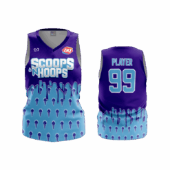 4855 UNISEX 1 PLY BASKETBALL V NECK