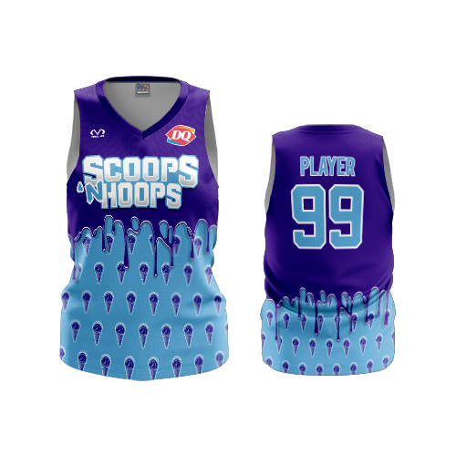 4855 UNISEX 1 PLY BASKETBALL V NECK