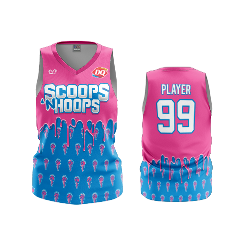 4856 UNISEX 1 PLY BASKETBALL V NECK