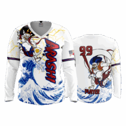 4866 WOMENS V NECK LONGSLEEVE ARASHI-1