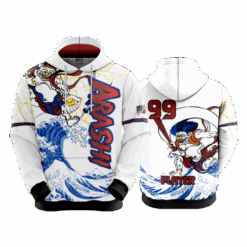 4866 UNISEX FLEECE HOODY ARASHI-1